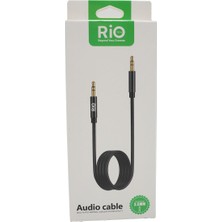 Rio Battery Rio Tech 3.5mm Audio Kablosu Siyah