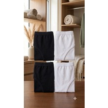 Hb Comfort 4'lü Slip Külot Siyah- Beyaz