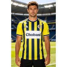 Adidas Fenerbahçe 2026/2027 Avrupa Chobani Iç Saha Erkek Futbol Forması Regular Fit Çubuklu KN2062