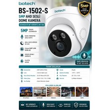 Iron Star BS-1502-S Botech 5mp 3.6mm Ahd Sesli Dome Kamera / Dome Kamera / Iç Mekan Kamera / Güvenlik Kamerası / 5 Mp Kamera / Yüksek Çözünürlük