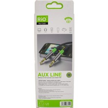 Rio Battery Rio Tech RIO-C601 Lightning To 3.5mm Aux Ses Kablosu - Tangle Proof, Yüksek Koruma