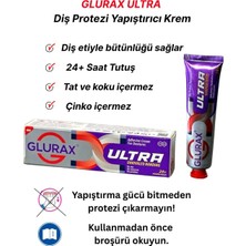 Glurax Diş Protezi Yapıştırıcı Krem Aromasız 1 Parça SLS İçermez Güçlendirici Etki