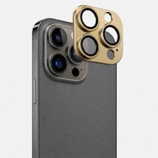 Mi7a iPhone 14 Pro / 14 Pro Max Uyumlu Full Kamera Lens Koruyucu Tam Kaplama Kamera Adası Koruma Camı