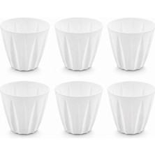 Hep İndirimli Bade Premium Çiçek ve Bitki Saksı 6lı Set