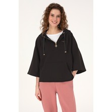 U.s. Polo Assn. Kadın Siyah Sweatshirt 50319959-VR046