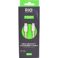 Rio Battery Rio Tech 20W Type-C To Lightning Şarj Kablosu - Hızlı ve Güvenilir