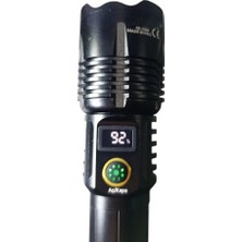 İlkyaz Fashion 1500 Lümen Tg LED 2800 Mah Zoom Özellikli Şarj Edilebilir El Feneri SK3300