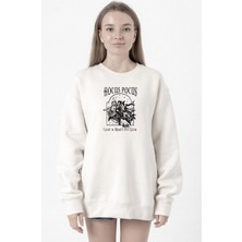 Tshirthane Hocus Pocus I Put A Spell On You Beyaz Kadın 2ip Sweatshirt