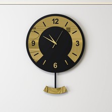 Decotimex Aspen Duvar Saati 40 x 54 (Siyah - Gold)