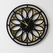 Decotimex Verona Duvar Saati 45 x 45 (Siyah - Gold)