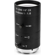 Gümrük Bey Cctv MR-0660V Hd Kamera Lens Cs 6–60MM F1.6 Cctv Güvenlik