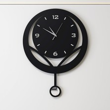 Decotimex Sapphıre Duvar Saati 45 x 61 (Siyah - Krom)