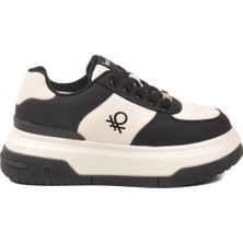 United Colors Of Benetton Siyah-Beyaz Kadın Sneaker BNI-12046 G