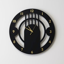 Decotimex Vıenna Duvar Saati 45 x 45 (Siyah - Gold)