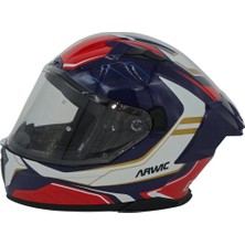 Arwic Arwıc Full Face AR953 Rogue Blue Sılver Red