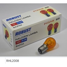 Onkar RHL2008 12V 21/4W 1016 Yakın Tırnak Ampül Dip Flama Turuncu(Amber)