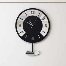 Decotimex Aspen Duvar Saati 40 x 54 (Siyah - Krom)