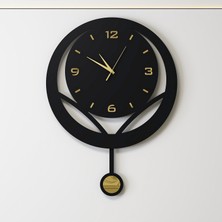 Decotimex Sapphıre Duvar Saati 45 x 61 (Siyah - Gold)