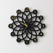 Decotimex Noble Duvar Saati 40 x 40 (Siyah - Gold)