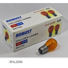 Onkar RHL2006 12V 21/5W 1016 Ampül Dipli Çift Flama Turuncu(Amber)