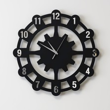 Decotimex Passıon Duvar Saati 45 x 45 (Siyah - Krom)