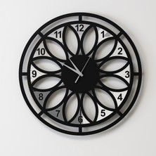Decotimex Verona Duvar Saati 45 x 45 (Siyah - Krom)