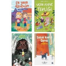 Timaş Çocuk 4-5-6.sınıf Okuma Seti Uçan Anne Terliği En Yakın Arkadaşım Canım Kendim Top Yutan Ormanı Sokak Kedisi Çerez 4 Kitap