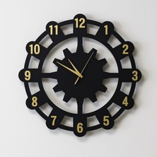 Decotimex Passıon Duvar Saati 45 x 45 (Siyah - Gold)