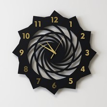 Decotimex Grand Duvar Saati 45 x 45 (Siyah - Gold)