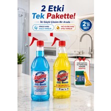 Tex Sarı ve Mavi Güç Set - Yüzey Temizleyici Setleri - Yağ ve Kireç Sökücü