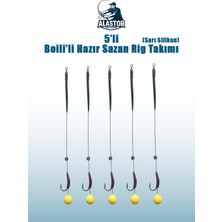 Alastor Hazır Sazan Rig Takımı Silikon Boili Sazan Rig Takımı 5 Adet