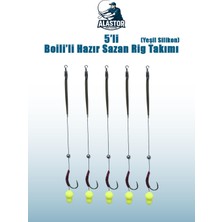 Alastor Hazır Sazan Rig Takımı Silikon Boili Sazan Rig Takımı 5 Adet