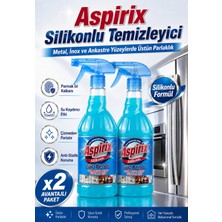 Aspirix Güç Bende - Cam Metal Ahşap Yüzeyler Için Temizleyici - 2'li Set Metal Ahşap Silikonlu Temizleme