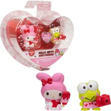 Jazwares Hello Kitty Kalpten Kalbe S2 2’li Figür Seti HKT02000 - My Melody ve Keroppi
