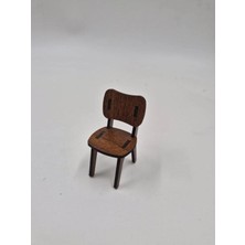 Mu Art Ahşap Ahşap Minyatür Oyuncak Dekoratif Sandalye 7 cm x 4 cm x 4 cm