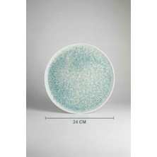 6'lı Toledo Servis Tabağı 24CM Dijital Asel Rinart
