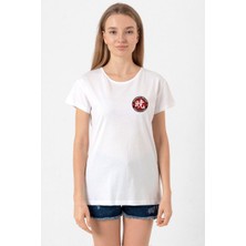 One Piece Anime Ninja Org. N.s Beyaz Kadın Bisikletyaka Tshirt