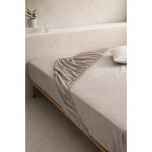 Bedline Fıtted Çarşaf Pudra 100*200+30 cm Taş
