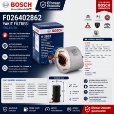 Bosch Orijinal F026402862 1611659480 Yakıt Filtresi Citroen Fiat Uyumlu