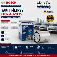Bosch Orijinal F026402835 6C0127400 Yakıt Filtresi Seat Skoda Audi Uyumlu