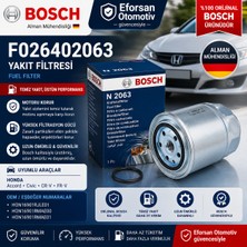 Bosch Orijinal F026402063 16901RJLE01 Yakıt Filtresi Honda Uyumlu