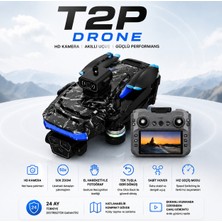 Ayers T2P Drone Hd Kamera Sistemi Ekranlı Kumanda 50X Zoom Optik Akış Hover Katlanabilir Kompakt Gövde Telefon Bağlantılı Drone