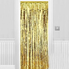 İlk El Grup Işıltılı Duvar ve Kapı Perdesi Gold 90X200 cm Iegtgrs-34