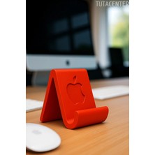 Buççin Online Mağaza Minimalist Masaüstü Telefon Tutucu (Plastik) Kırmızı Plastik