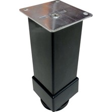 Gürçay Hırdavat Mobilya Ayağı Kare Siyah 12CM - 4 Adet