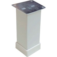 Gürçay Hırdavat Mobilya Ayağı Kare Beyaz 12CM - 4 Adet