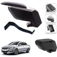 3 Tıkla Mis Paket Peugeot 301 2010-2024 Delmesiz Çelik Ayaklı Kolçak + Askılı Koku + Micro Fiber Bez + Torpido Süngeri