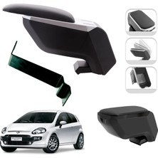 3 Tıkla Mis Paket Fiat Punto Evo 2010-2018 Delmesiz Çelik Ayaklı Kolçak + Askılı Koku + Micro Fiber Bez + Torpido Süngeri