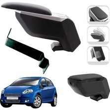 3 Tıkla Mis Paket Fiat Grande Punto 2005-2010 Delmesiz Çelik Ayaklı Kolçak + Askılı Koku + Micro Fiber Bez + Torpido Süngeri