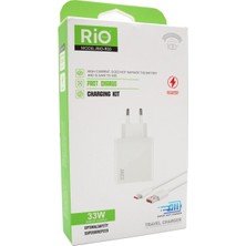 Rio Battery Rio Tech Model RIO-R33 33W Hızlı Şarj Adaptörü ve Kablosu